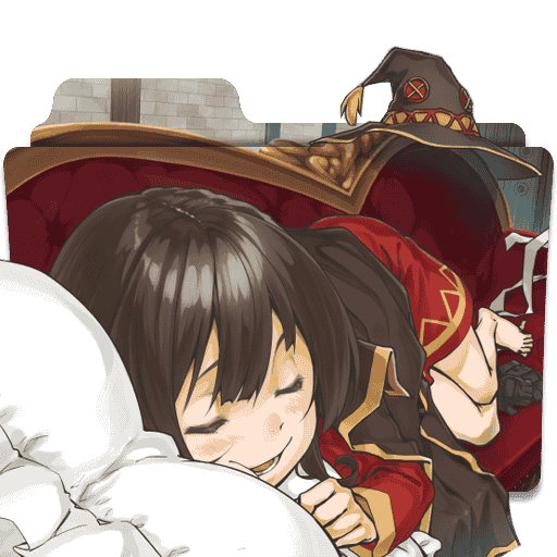 [2018-04-09] Konosuba Folder icon - Megumin by karsimyuri - 739742584.png
